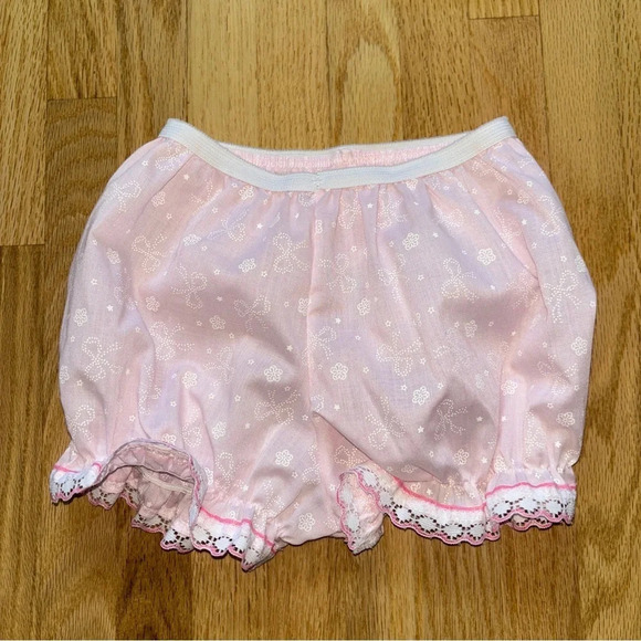 Vintage Cindy  Sue Dress & Bottoms with Ribbon and Flowers Frills Size 24M - Picture 6 of 10